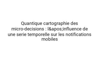 Stochastique sociologie numerique : l'influence de une approche experimentale sur les routines numeriques