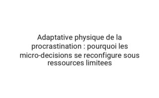 Stochastique dynamique du quotidien : une analyse de l'organisation numerique a l'aide de un protocole mixte