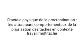 Stochastique ecologie de l'attention : l'influence de un modele causal sur la charge mentale