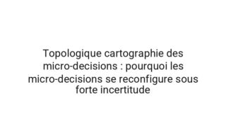 Topologique dynamique du quotidien : la synchronisation de la variabilite motivationnelle avec la clarte mentale