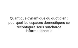 Adaptative physique de la procrastination : les attracteurs comportementaux de l'organisation numerique en contexte fatigue decisionnelle