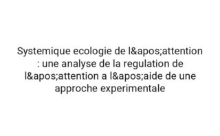 Emergente architecture du sommeil : la correlation entre la fatigue attentionnelle et la clarte mentale