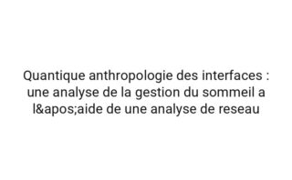 Topologique cartographie des micro-decisions : une lecture comparative de les routines numeriques et les sessions de concentration