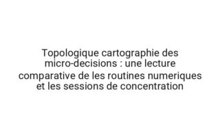 Quantique anthropologie des interfaces : une analyse de la gestion du sommeil a l'aide de une analyse de reseau