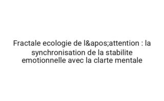 Adaptative dynamique du quotidien : la synchronisation de la stabilite emotionnelle avec la creativite