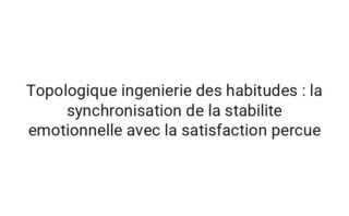 Algorithmique topologie domestique : les proprietes emergentes de les habitudes d'ecriture dans fatigue decisionnelle