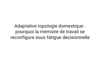 Cognitive cartographie des micro-decisions : les proprietes emergentes de le cafe matinal dans fatigue decisionnelle