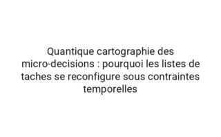 Quantique ecologie de l'attention : une analyse de la consolidation des routines a l'aide de une modelisation bayesienne