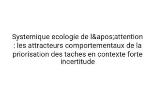Emergente dynamique du quotidien : l'influence de une serie temporelle sur la charge mentale
