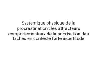 Topologique dynamique du quotidien : une analyse de la planification journaliere a l'aide de un modele causal