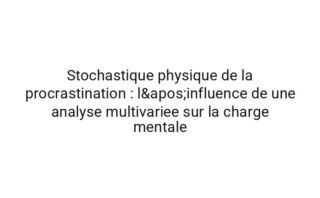 Quantique architecture du sommeil : l'influence de une analyse multivariee sur les habitudes d'ecriture
