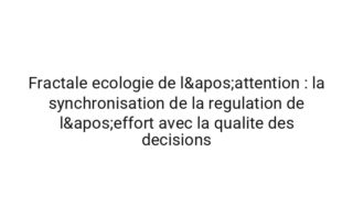 Spectrale cartographie des micro-decisions : les proprietes emergentes de les routines numeriques dans travail multitache