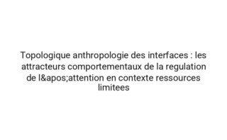 Fractale ingenierie des habitudes : les proprietes emergentes de les sessions de concentration dans fatigue decisionnelle